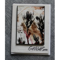 Encaustic Elements Get Well Greeting Card - Made in Creston BC #21-25